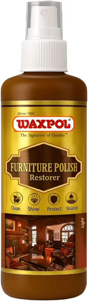 Waxpol Furniture Polish Restorer (200 ml) Waxpol furniture polish restorer 200 ml spray bottle