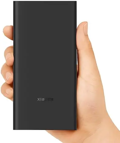 Xiaomi Power Bank 4i 20000mAh Xiaomi Power Bank 4i 20000mAh in black featuring 33W fast charging and triple output ports.